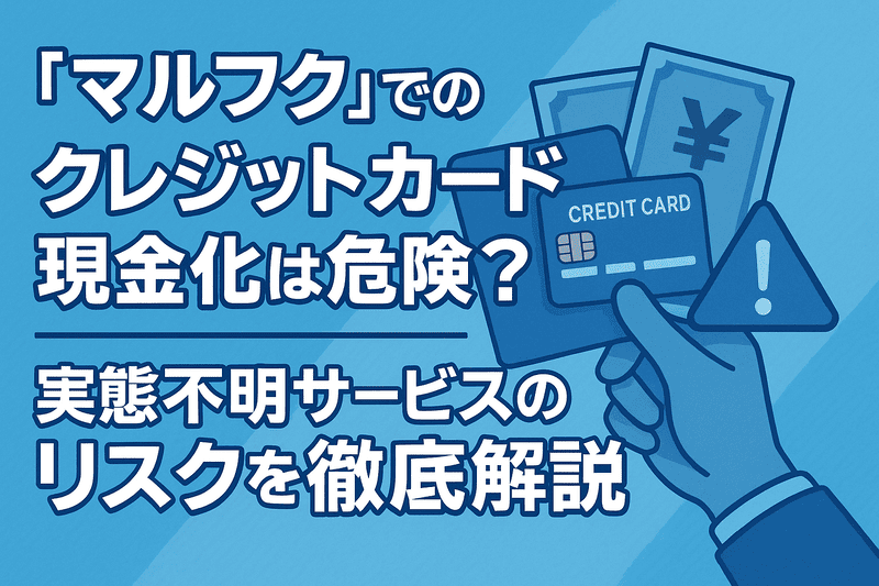 「マルフク」でのクレジットカード現金化は危険？実態不明サービスのリスクを徹底解説