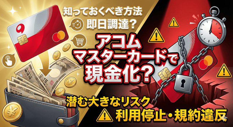 アコムマスターカードで現金化？知っておくべき方法とリスク